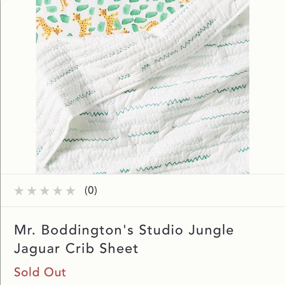 Anthropologie jaguar crib sheet - Picture 2 of 4